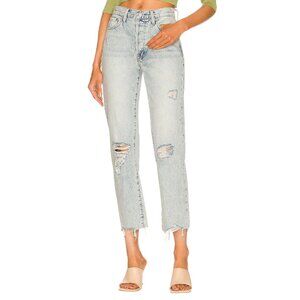 Pistola Charlie High Rise Straight Jeans in Hysteria Distressed 26 Womens denim